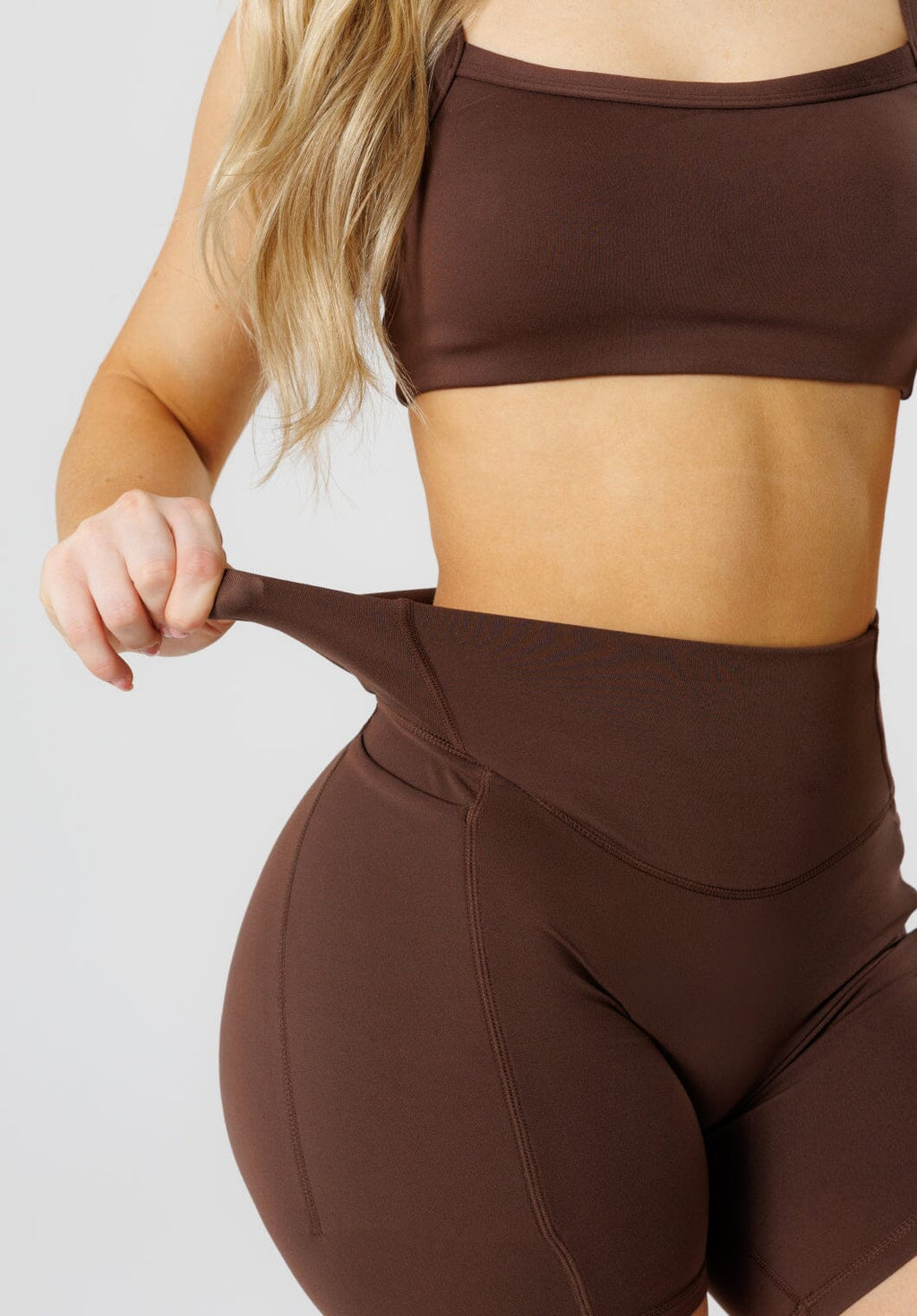 Reluna Empower Sculptseam® Plus Pocket Short 6” Walnut Shorts Paragon Fitwear 